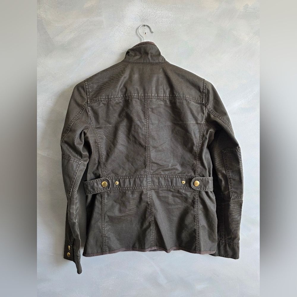 J.Crew Women's The Downtown Field Jacket Green Size XS Distressed - Picture 5 of 11